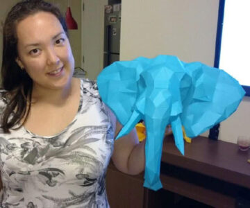 Papercraft Elefante2
