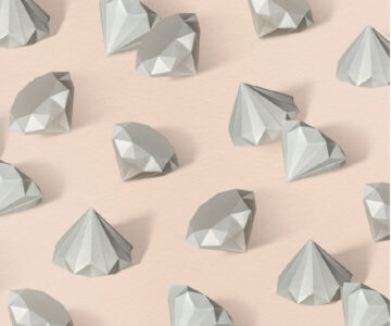 Papercraft diamonds